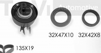 TREVI AUTOMOTIVE kd1160s -  Комплект ремня ГРМ